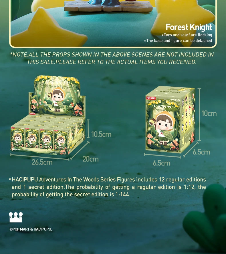 POP MART HACIPUPU Adventures In The Woods Series Mystery Box 1PC/12PCS POPMART Blind Box Cute Toy Action Figure - The Prime Shop