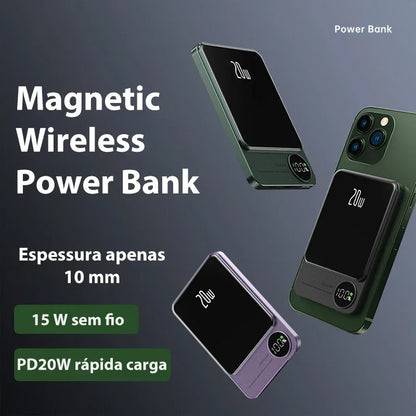 MagSafe Power Bank – Ultra-Thin Wireless Fast Charger for iPhone & Samsung XIAOMI 30,000mAh