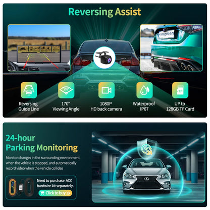 Dash Cam – 11.3" 4K High-Resolution Car Video Recorder with Advanced Features - The Prime Shop