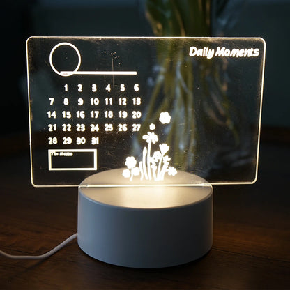 Creative LED Note Board Night Light – USB Rewritable Message Board for Kids’ Room Decor - The Prime Shop