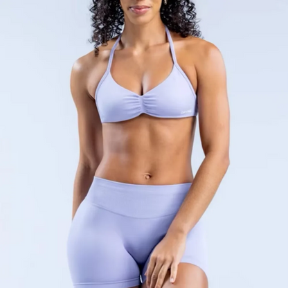 Seamless Strappy Sports Impact Bra – Supportive & Breathable for Yoga, Gym & Running