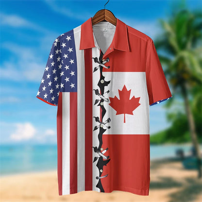 Happy Canada Day 3D Shirt – Maple Leaf Patriotic Tee for Men & Women