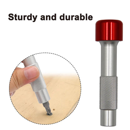 Aluminum Red Hat Reinforced Screwdriver Handle for Manual Drilling, Automotive, and Home Repairs