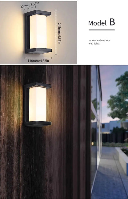 LED Outdoor Wall Light with Motion Sensor – Waterproof, Modern, 16W/10W - The Prime Shop