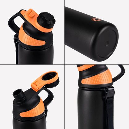 Insulated Stainless Steel Thermos – Magnetic Lid, Keeps Drinks Cold for Outdoor Sports
