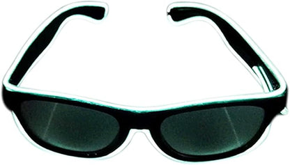USB Rechargeable LED Glasses – Wireless Luminous Party Props for Halloween, Christmas & Night Events