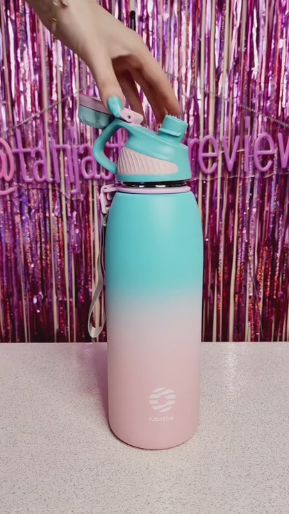 Insulated Stainless Steel Thermos – Magnetic Lid, Keeps Drinks Cold for Outdoor Sports